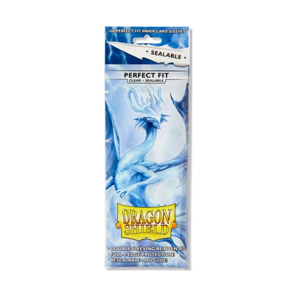 Dragon Shield - Sealable Perfect Fit Sleeves - Clear Standard Size - 100ct
