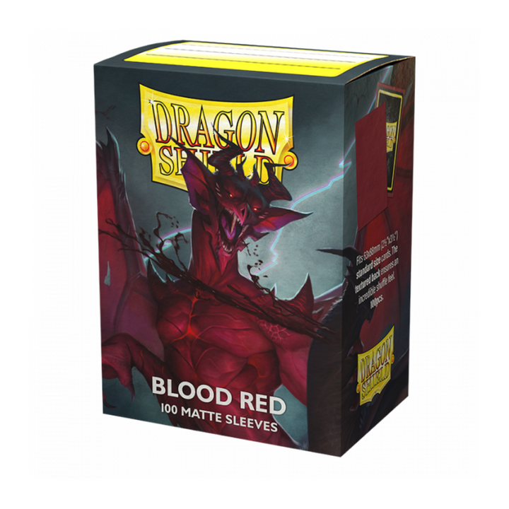 Dragon Shield - Standard Size Sleeves - Matte Blood Red - 100ct