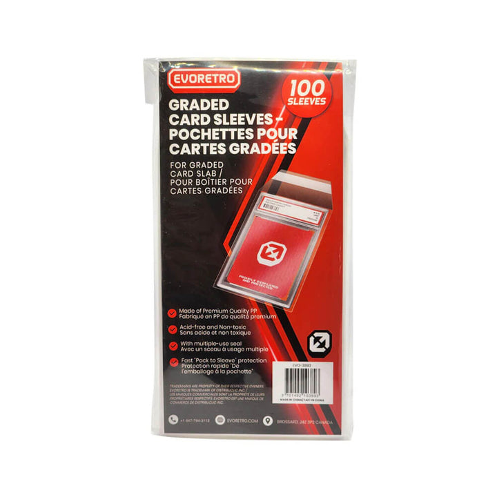 EVORETRO sleeves for graded cards (pack of 100)