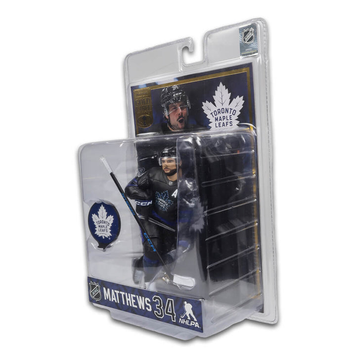 Figurine de 7 po de la LNH Auston Matthews (Toronto Maple Leafs) Gold Label