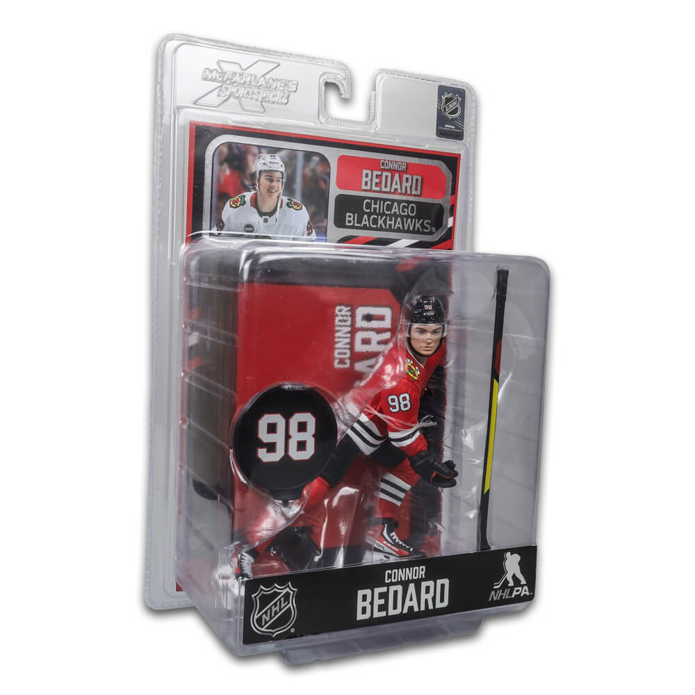 Figurine de 7 po de la LNH - Connor Bedard (Chicago Blackhawks)