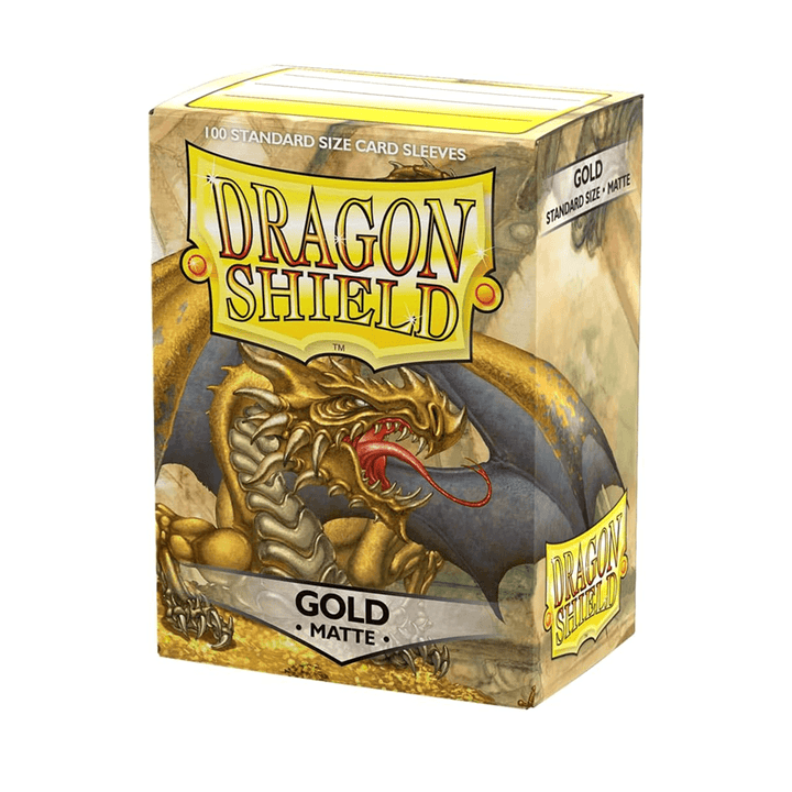 Dragon Shield - Standard Size Sleeves - Gold Matte - 100ct