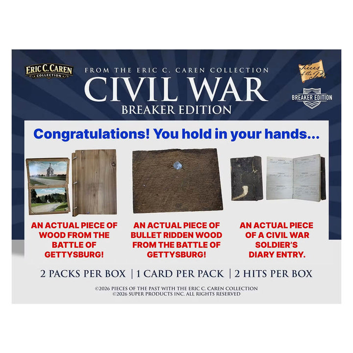 2026 Pieces Of The Past - Caren's Civil War Breaker Edition Box