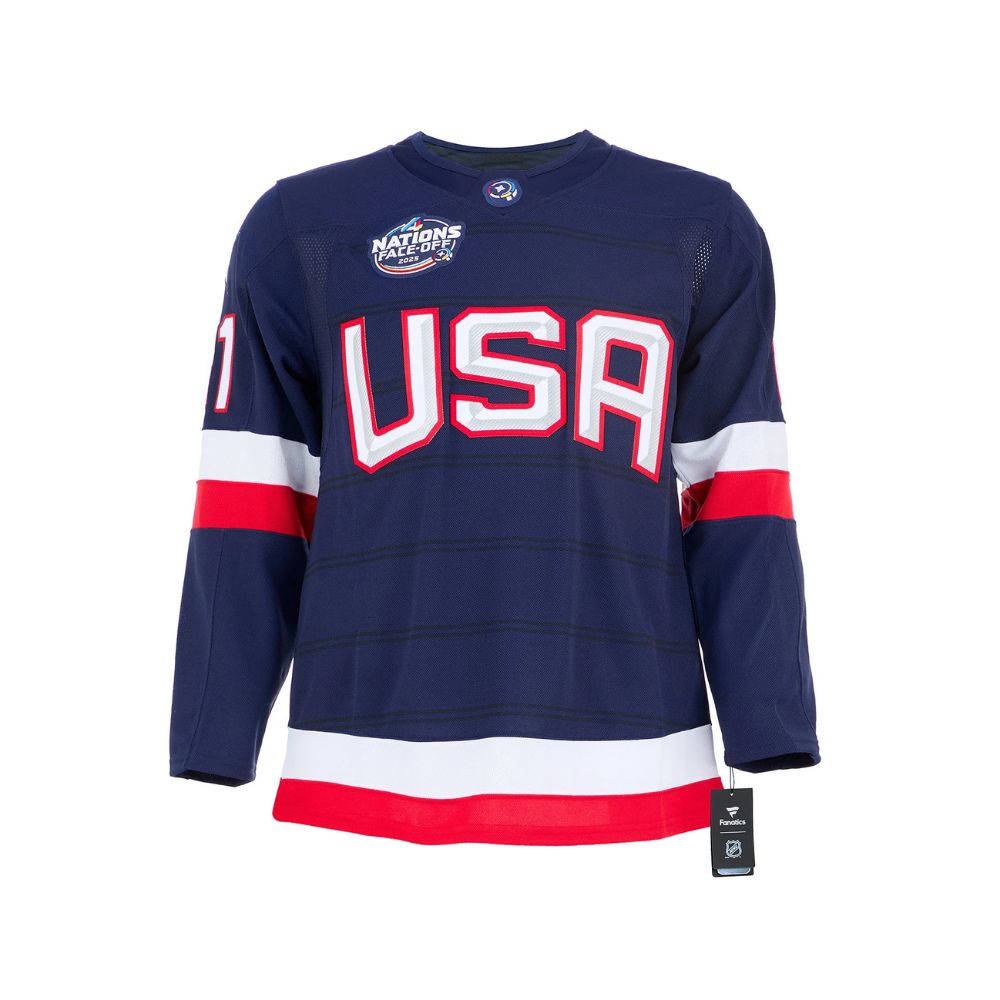 Chandail Officiel Autographié Fanatics Team USA - Kyle Connor