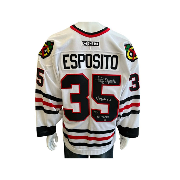 Chandail Officiel Autographié CCM Inscribed - Phil Esposito