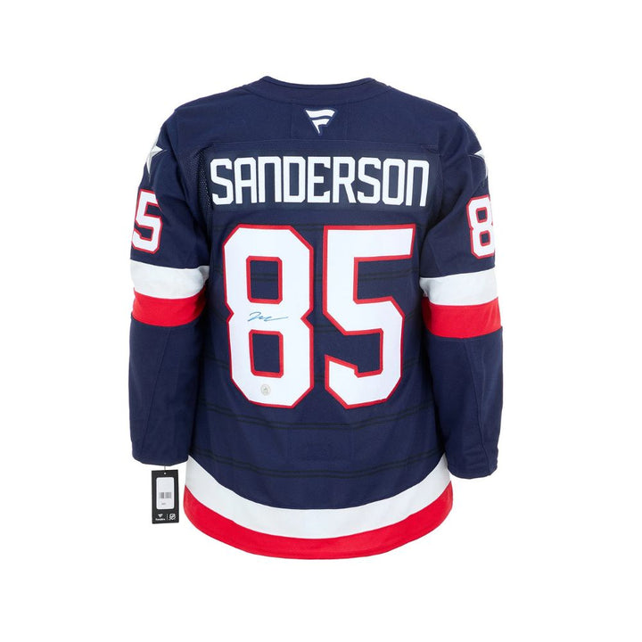 Chandail Officiel Autographié Fanatics Team USA - Jake Sanderson