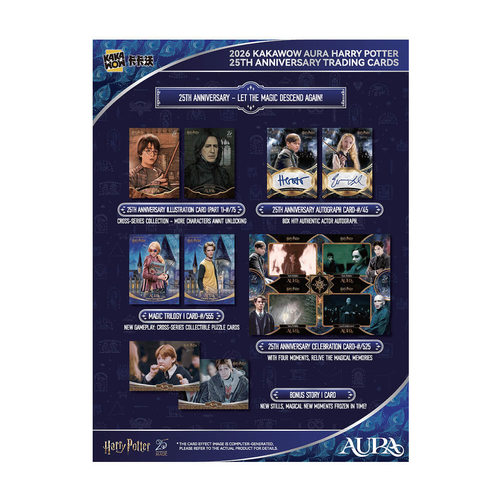 2026 Kakawow Aura - Harry Potter Collectible Cards - 25th Anniversary - Hobby Box