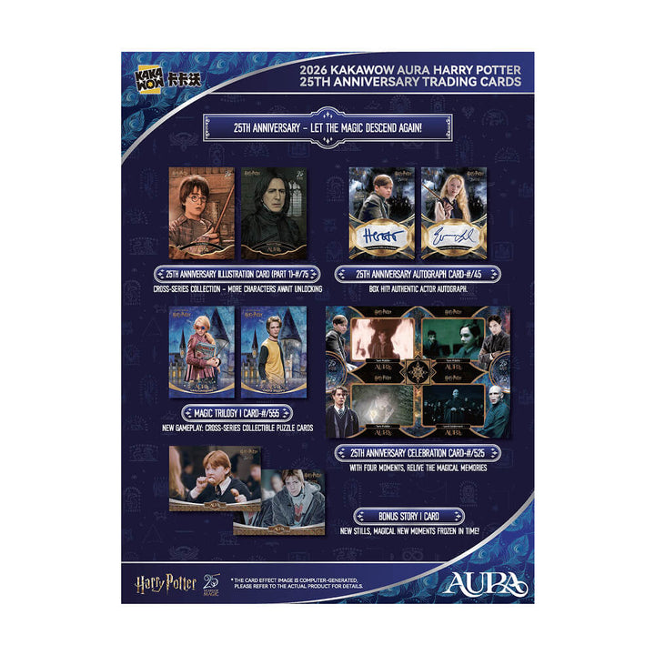 2026 Kakawow Aura - Harry Potter Collectible Cards - 25th Anniversary - Hobby Box