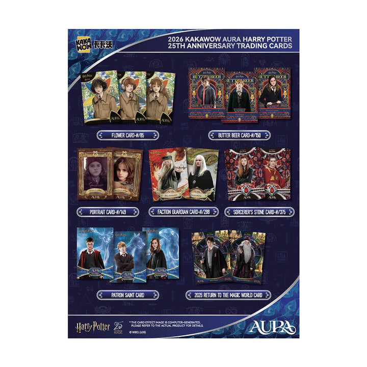 2026 Kakawow Aura - Harry Potter Collectible Cards - 25th Anniversary - Hobby Box
