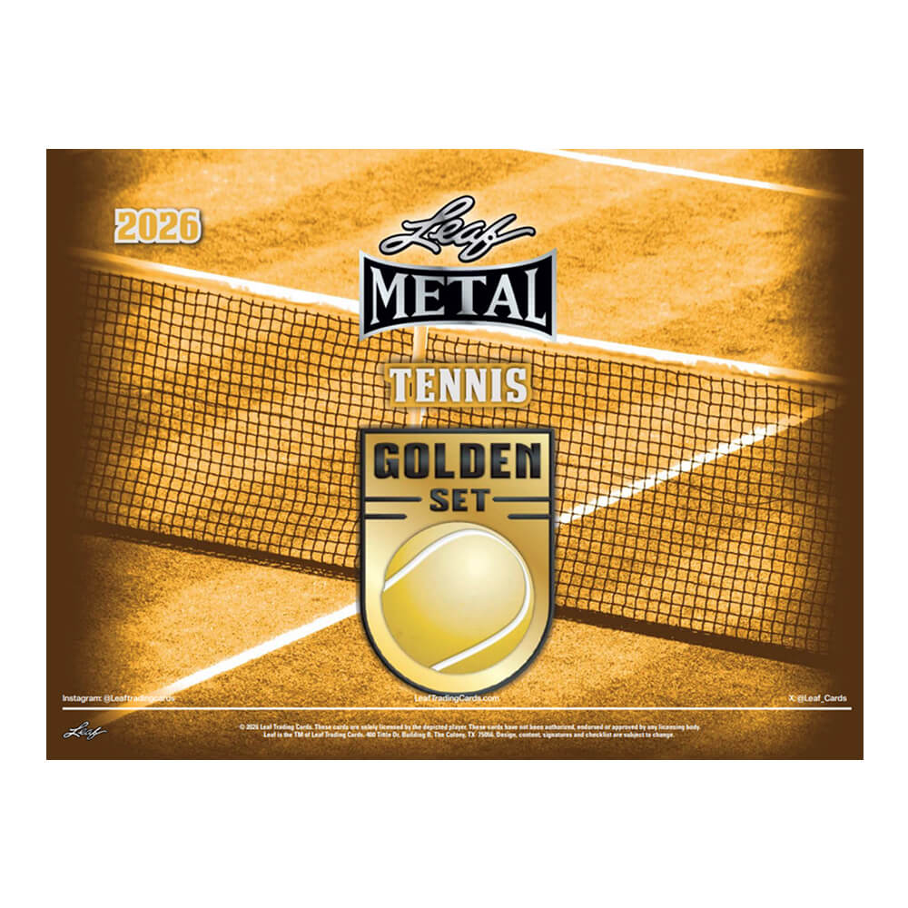 2026 Leaf Metal Tennis Golden Set Hobby Box