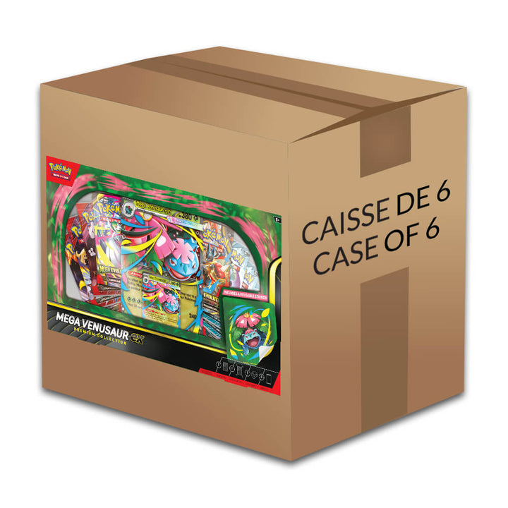 Pokémon Mega Venusaur Ex Premium Collection - Caisse Scellée de 6