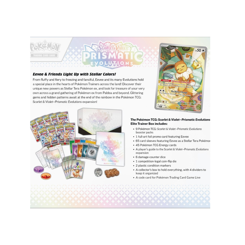 Pokémon - Scarlet & Violet Prismatic Evolutions - Elite Trainer Box
