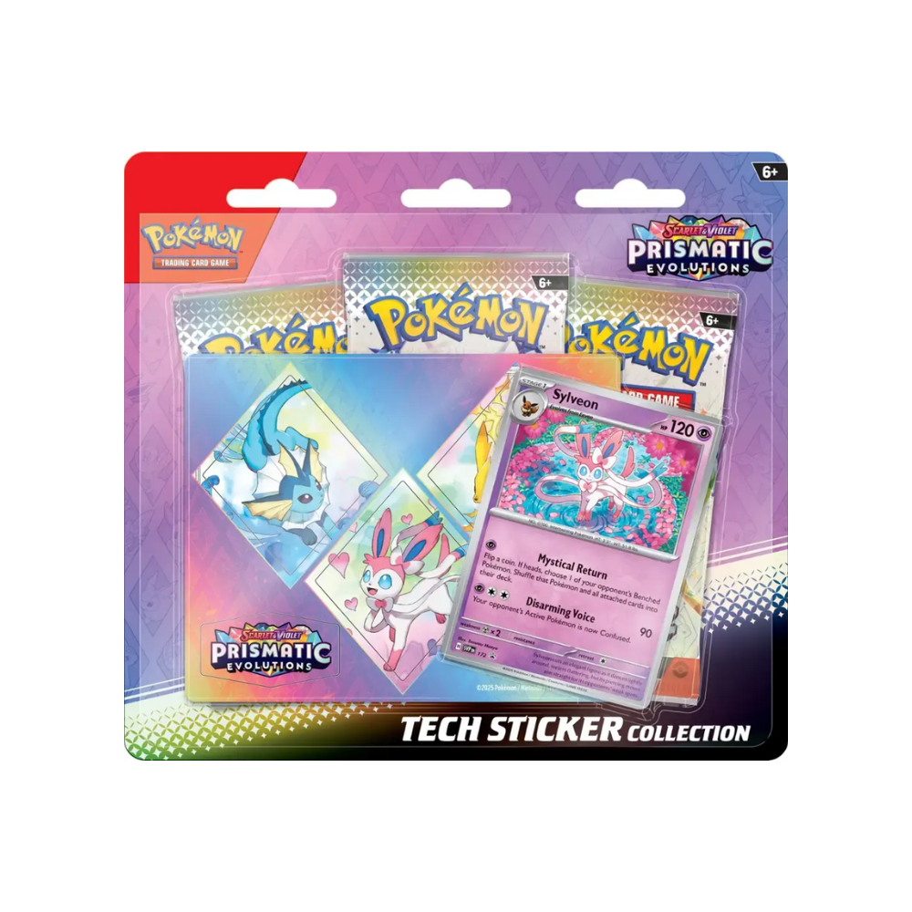 Pokémon Scarlet & Violet Prismatic Evolutions Tech Sticker Collection