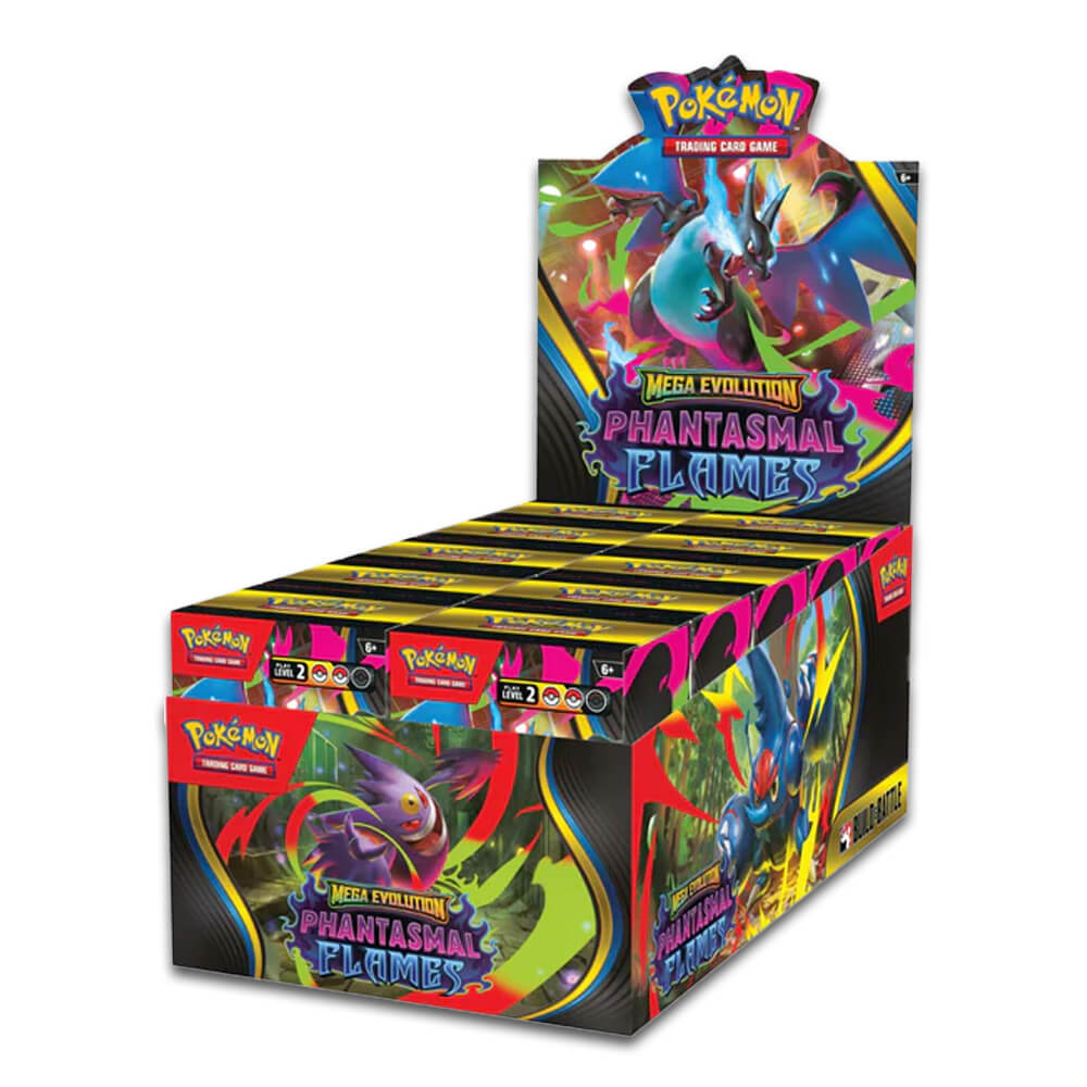 Pokémon - Mega Evolution Phantasmal Flames -  Build & Battle Box - Display de 10