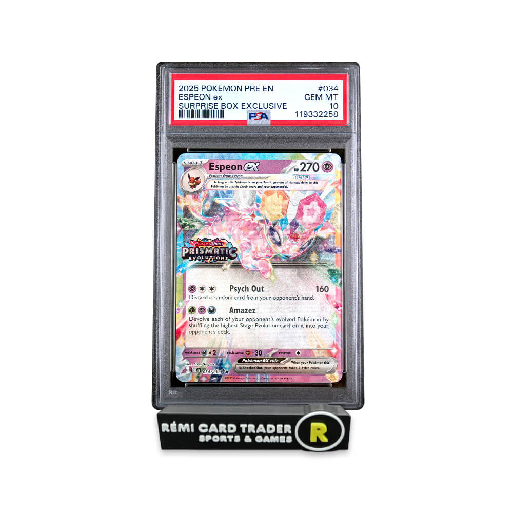 POKÉMON 2025 ESPEON EX (PRISMATIC EVOLUTIONS) #034 PSA GEM MT 10