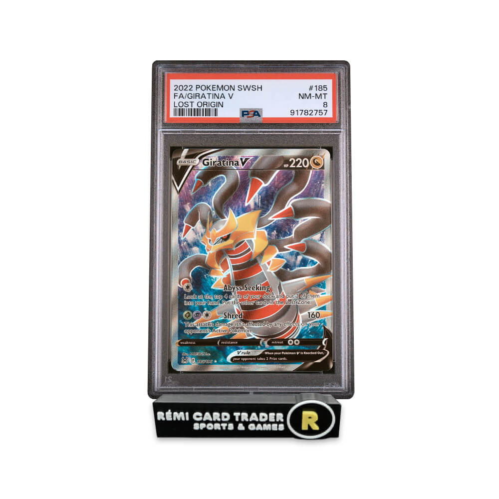 POKÉMON 2022 GIRATINA V (LOST ORIGIN) #185 PSA NM-MT 8