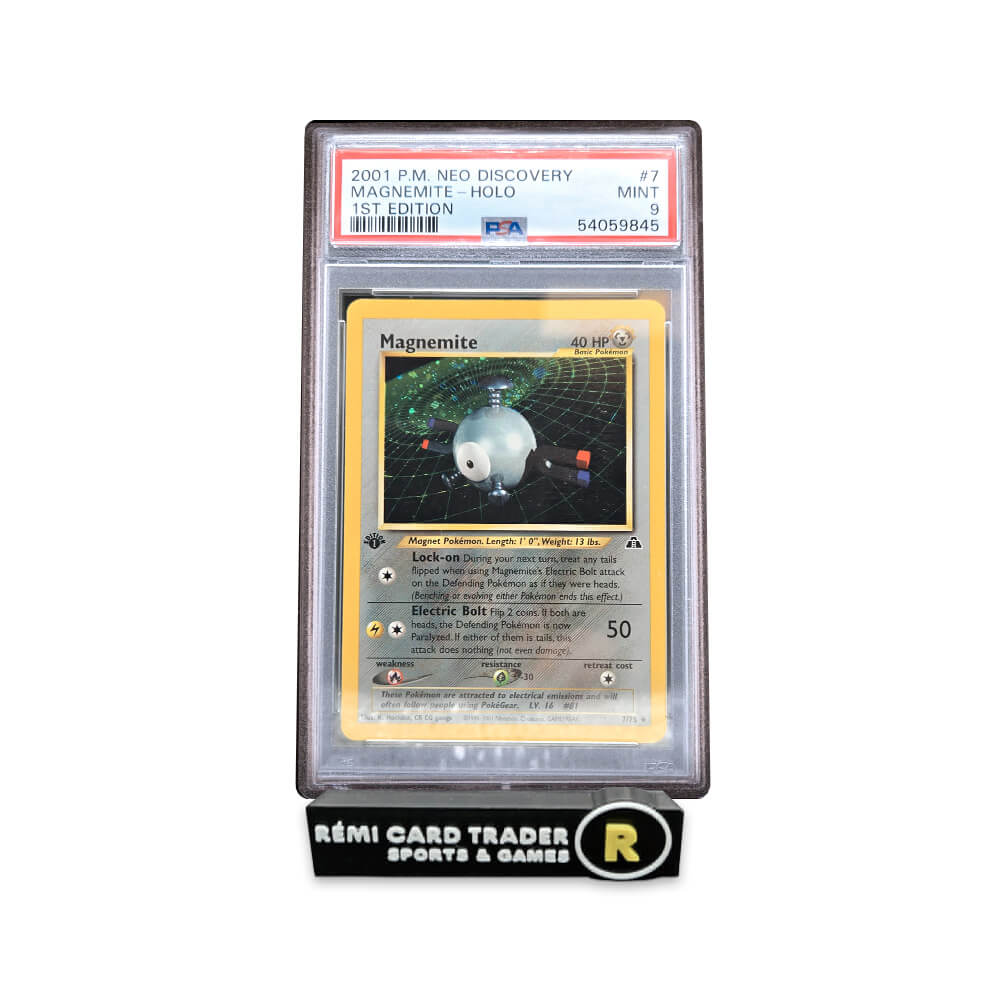 POKÉMON 2001 MAGNEMITE (POKEMON NEO DISCOVERY 1ST EDITION) #7 PSA MINT 9
