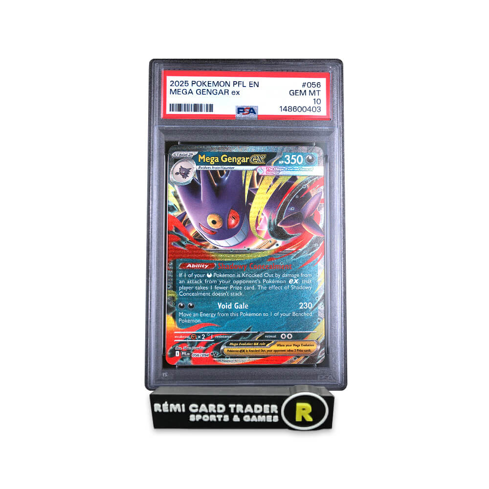 POKÉMON 2025 MEGA GENGAR EX (PHANTASMAL FLAMES) #056 PSA GEM MT 10