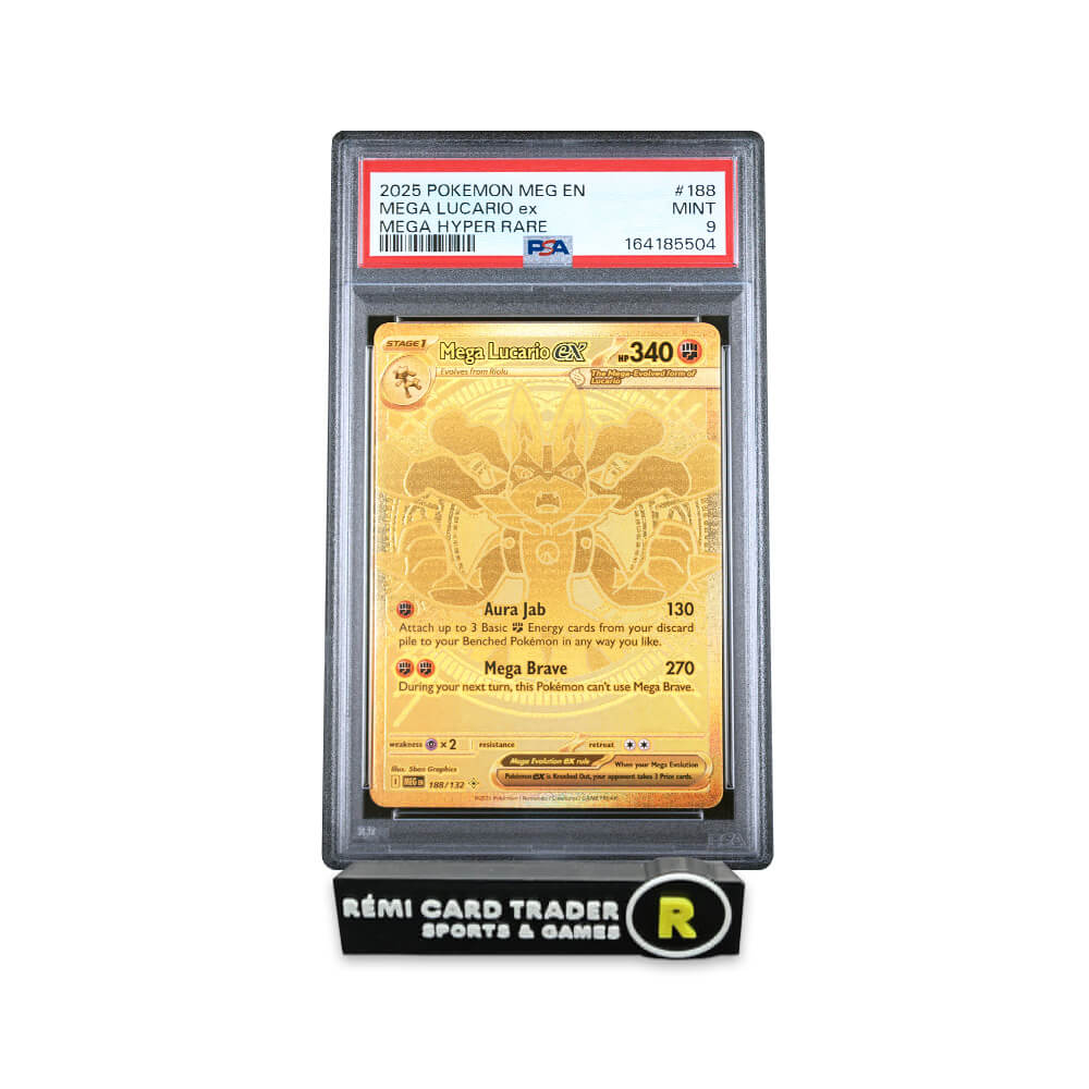 POKÉMON 2025 MEGA LUCARIO EX (MEGA EVOLUTION) #18 PSA MINT 9
