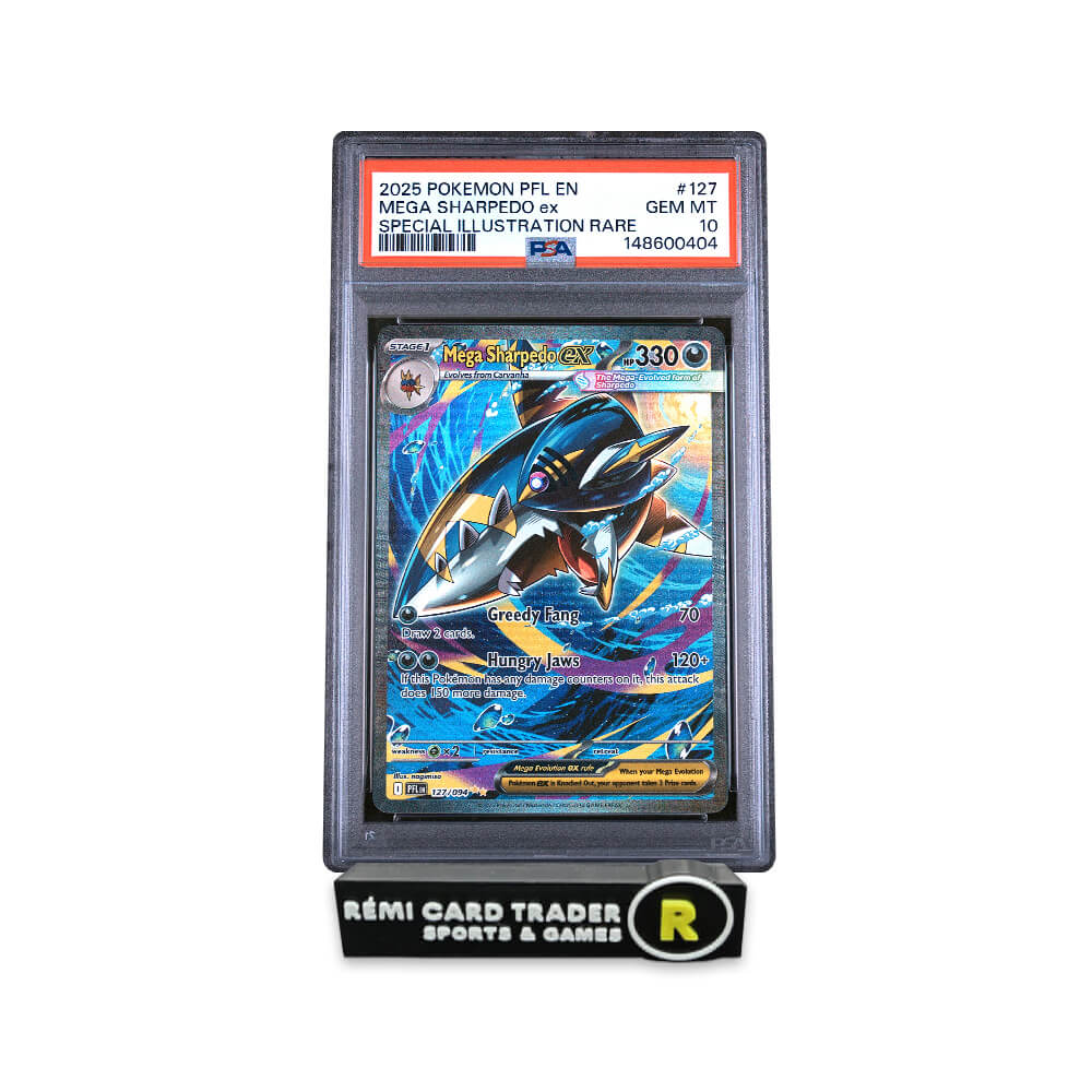 POKÉMON 2025 MEGA SHARPEDO EX (PHANTASMAL FLAMES) #127 PSA GEM MT 10