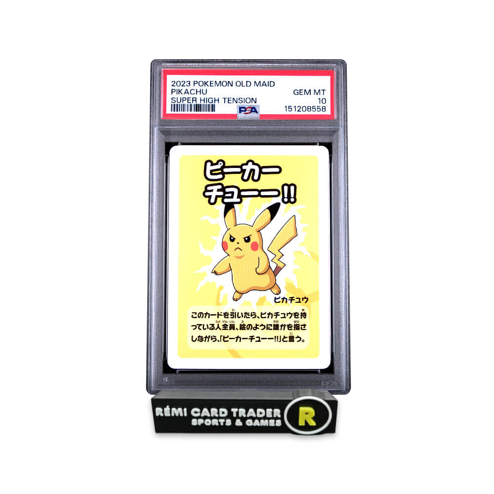 POKÉMON 2023 PIKACHU (POKEMON OLD MAID SUPER HIGH TENSION) PSA GEM MT 10