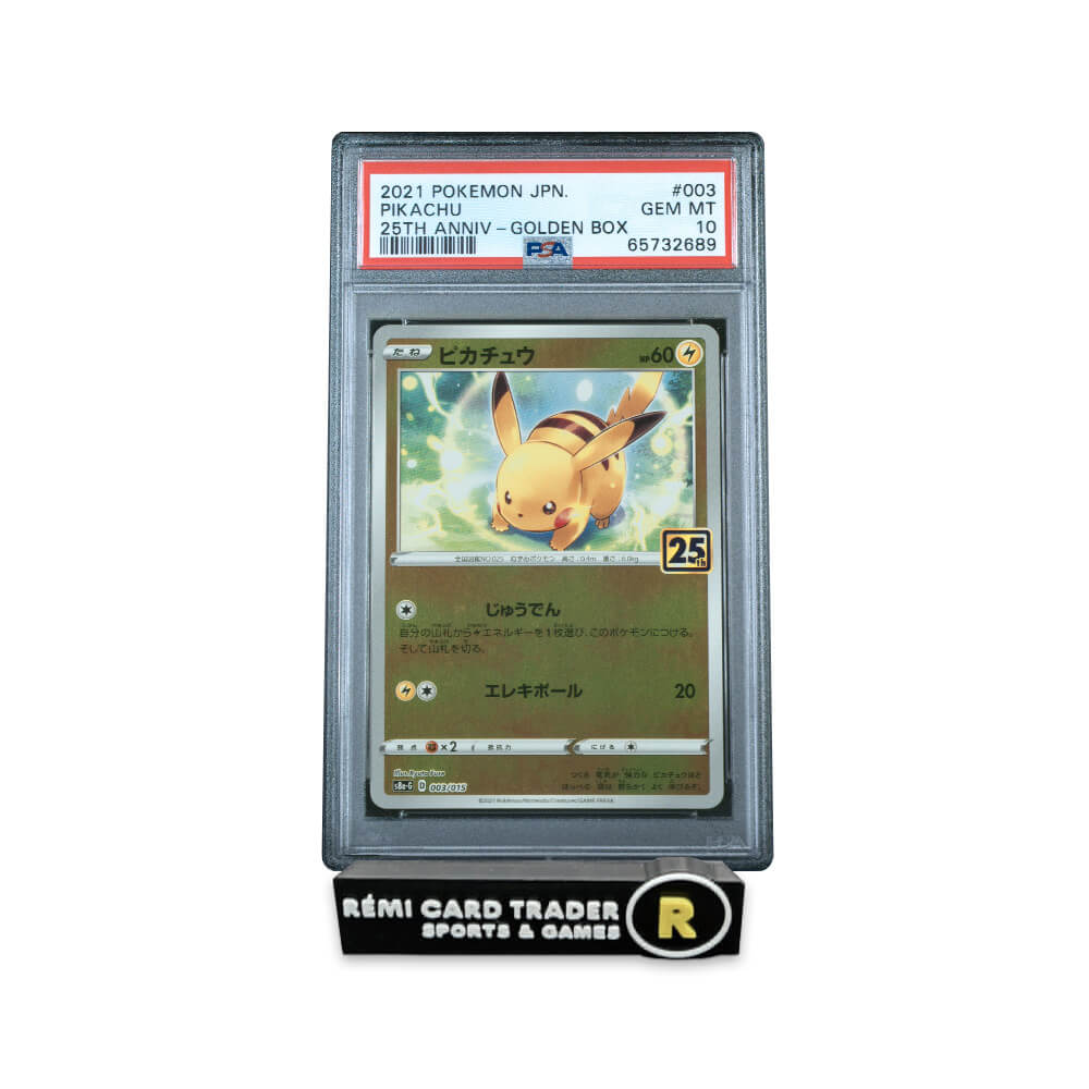 POKÉMON 2021 PIKACHU (POKEMON JPN 25TH ANNIVERSARY PROMO) #003 PSA GEM MT 10