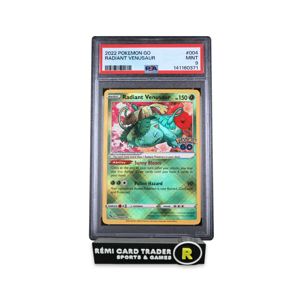 POKÉMON 2022 RADIANT VENUSAUR (POKEMON GO) #004 PSA MINT 9
