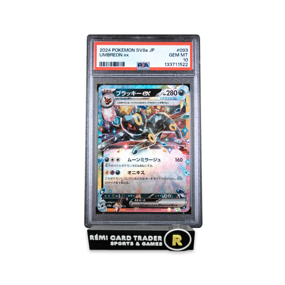POKÉMON 2024 UMBREON EX (JAPANESE SV8a-TERASTAL FEST ex) #093 PSA GEM MT 10 (SCRATCH)