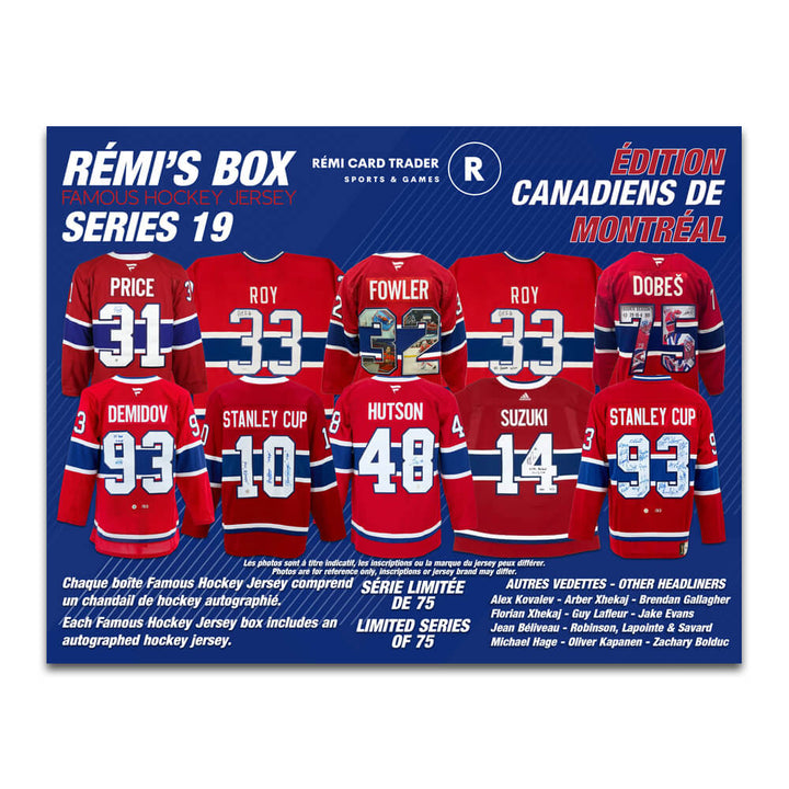 Rémi's Box Famous Hockey Jersey Series 19 (Édition Canadiens de Montréal)