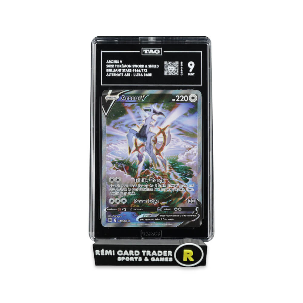 POKÉMON 2022 ARCEUS V (BRILLIANT STARS) #166 TAG MINT 9