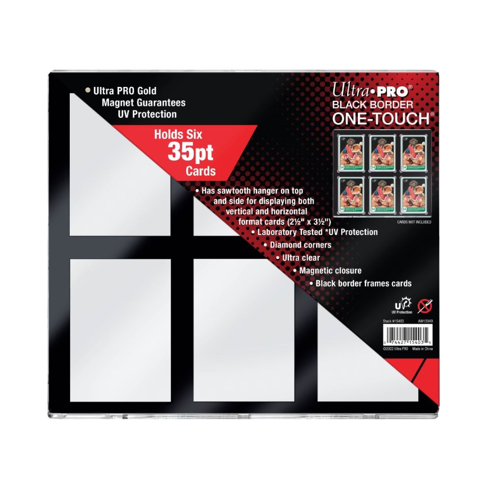 Ultra Pro 1Touch 35pt 6-Card Black Border