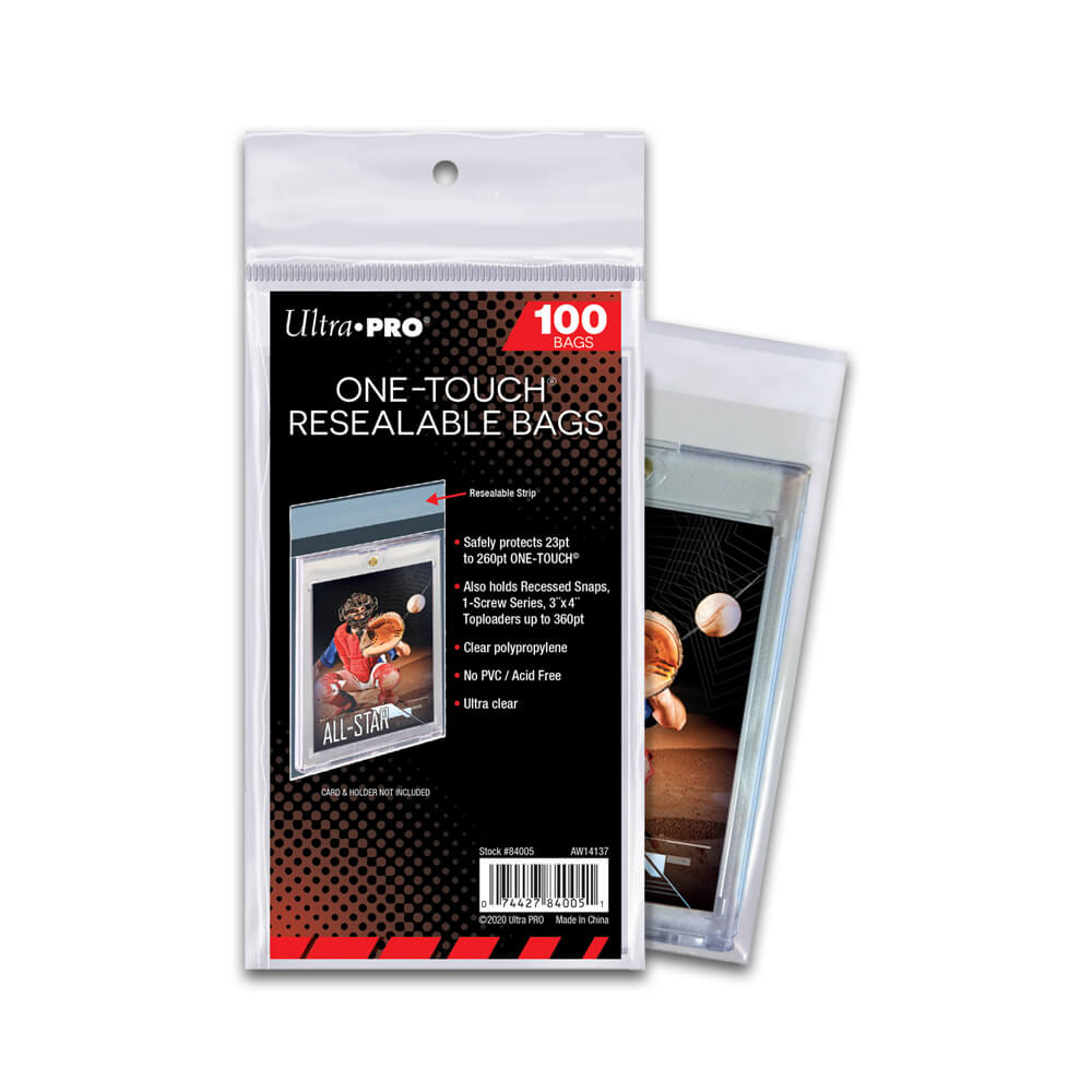 Ultra Pro Team Bags One-Touch Sacs Refermables (100CT)