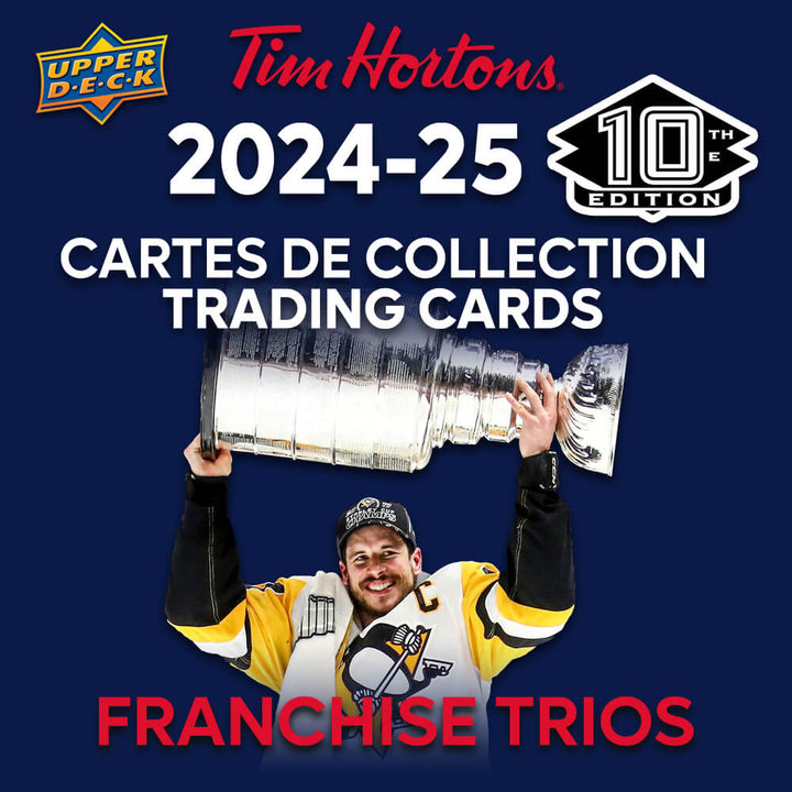 2024-25 Upper Deck Tim Hortons 10e édition Franchise Trios