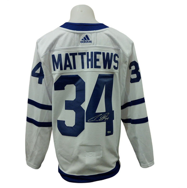 Chandail officiel Adidas signé - Auston Matthews away Fanatics coa