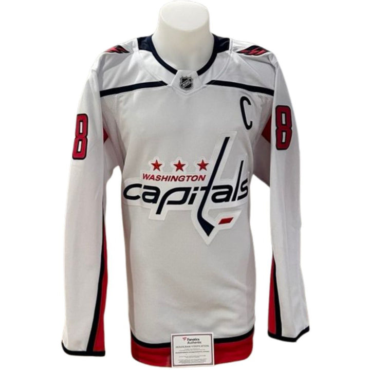 Chandail officiel Fanatics Premium signé - Alex Ovechkin visiteur Fanatics coa