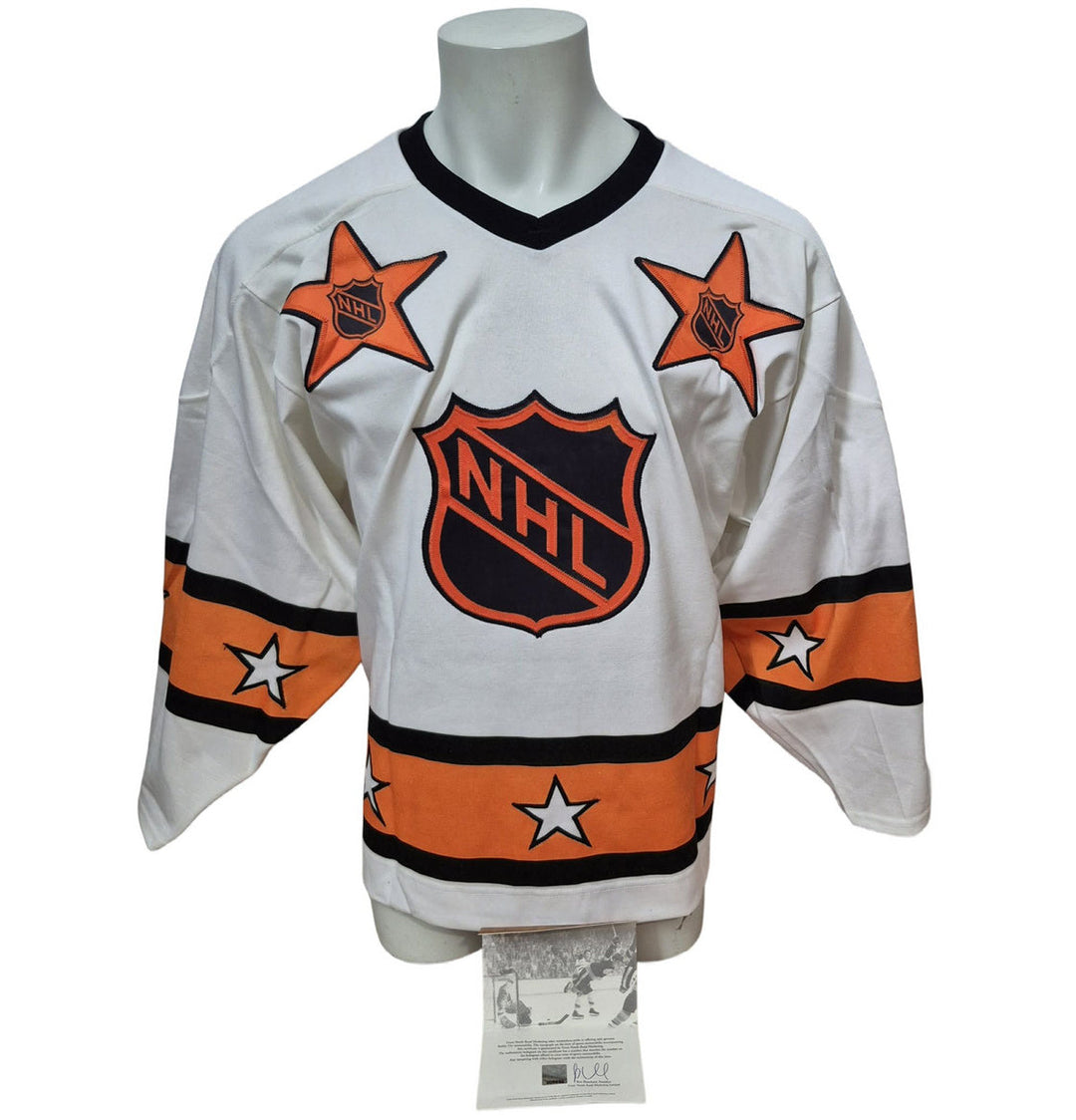 Chandail officiel GNR signé - Bobby Orr All-Star blanc 1975 LE/44 GNR coa