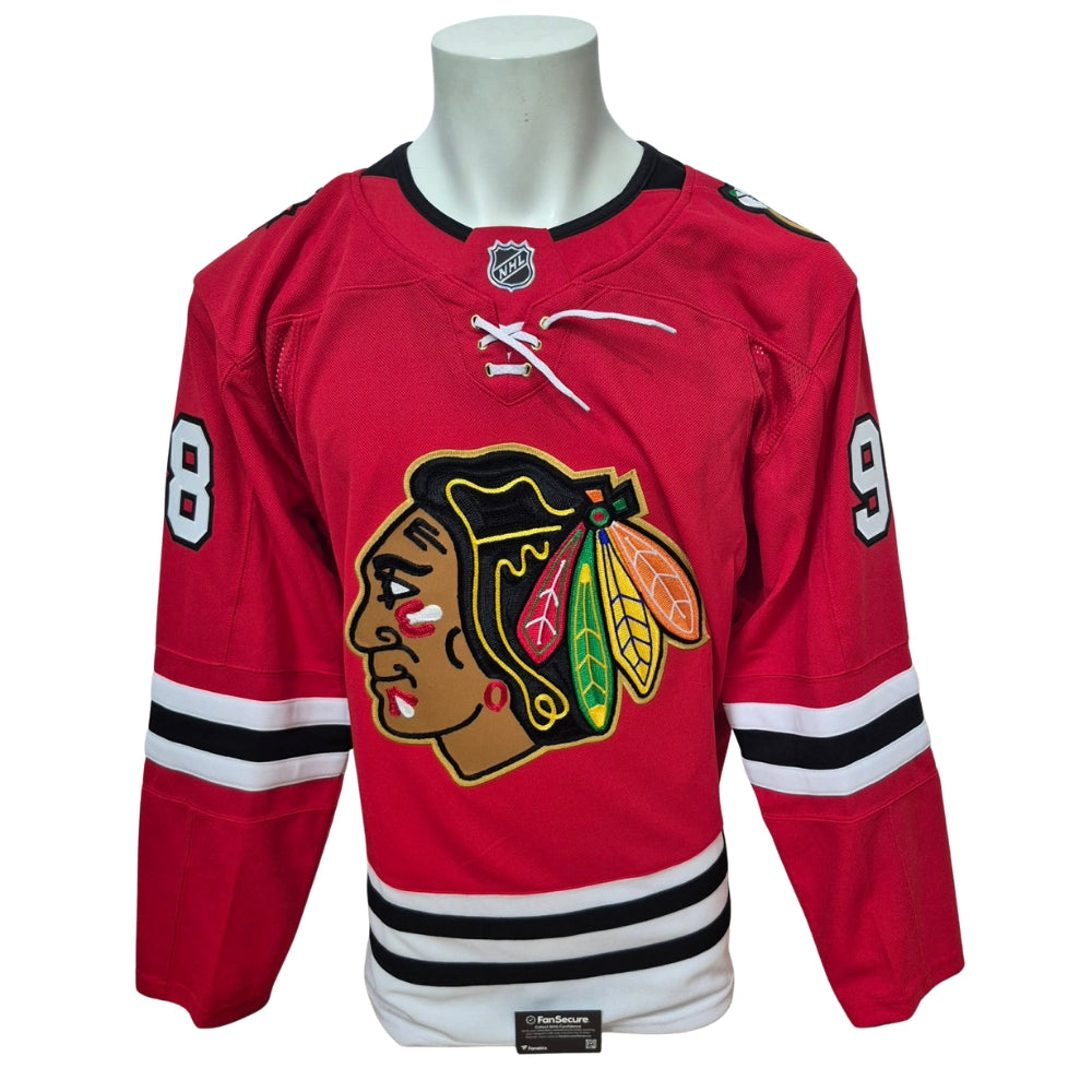 Chandail officiel Fanatics Premium signé - Connor Bedard Centennial rouge Fanatics coa