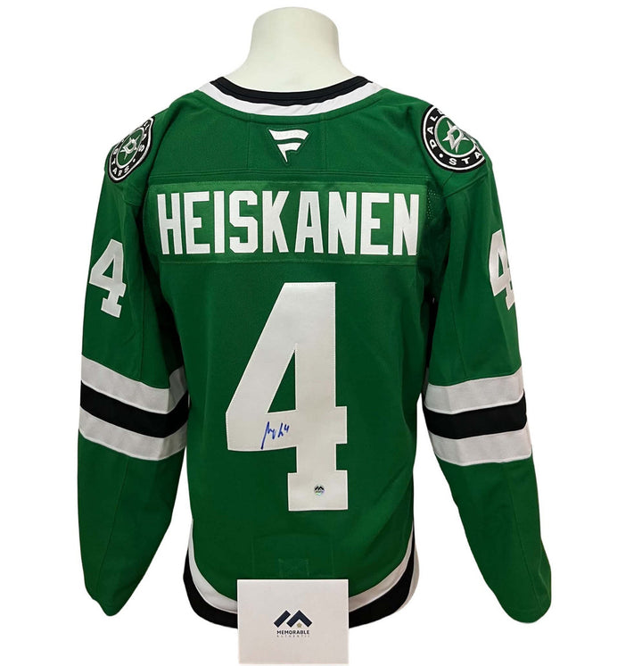 Chandail officiel Fanatics Premium signé - Miro Heiskanen domicile Memorable coa