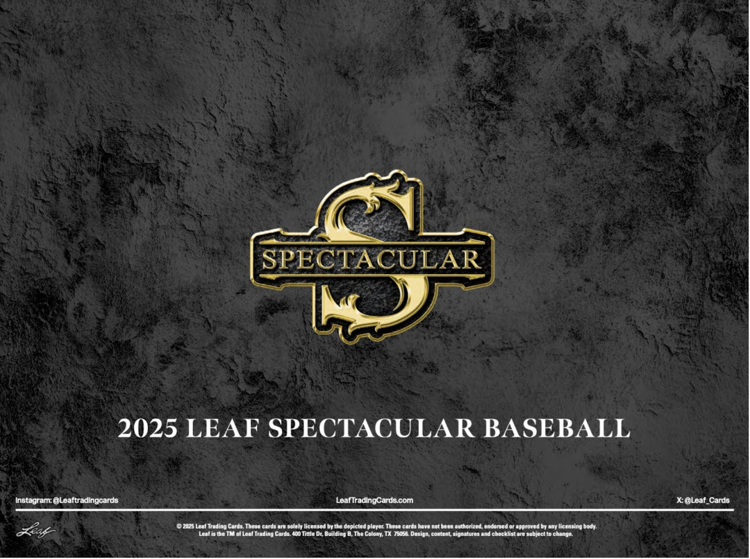 2025 Leaf Spectacular Baseball Hobby Box