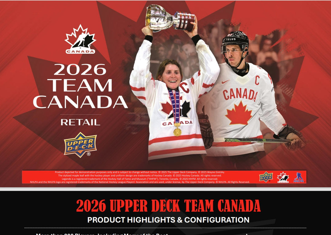 2026 Upper Deck Team Canada Hockey Blaster Box